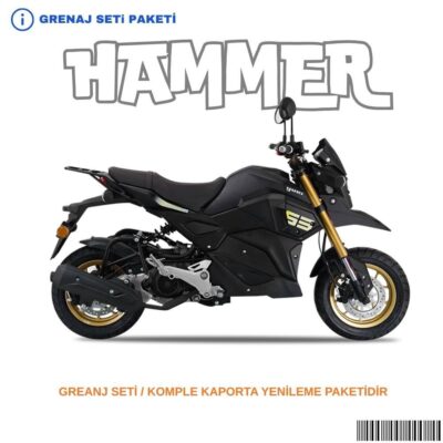 Yuki Hammer Grenaj Seti Siyah 9 Parça