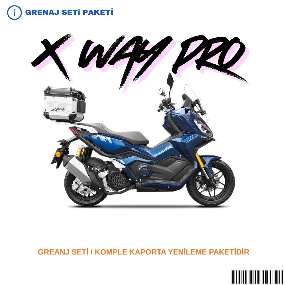 Yuki X Way Pro Grenaj Seti Mavi 11 Parça